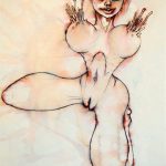 Natasha, Aquarell / Mischtechnik auf Papier, 64 x 50 cm