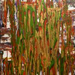 Blut der Erde, Öl/ Acryl auf Leinwand, 100 x 80 cm